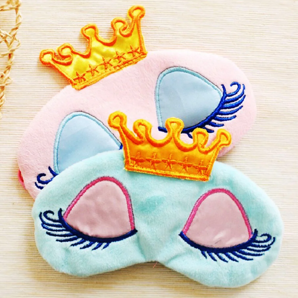 Милая детская маска для сна с короной женщин корона тени век чехол путешествий