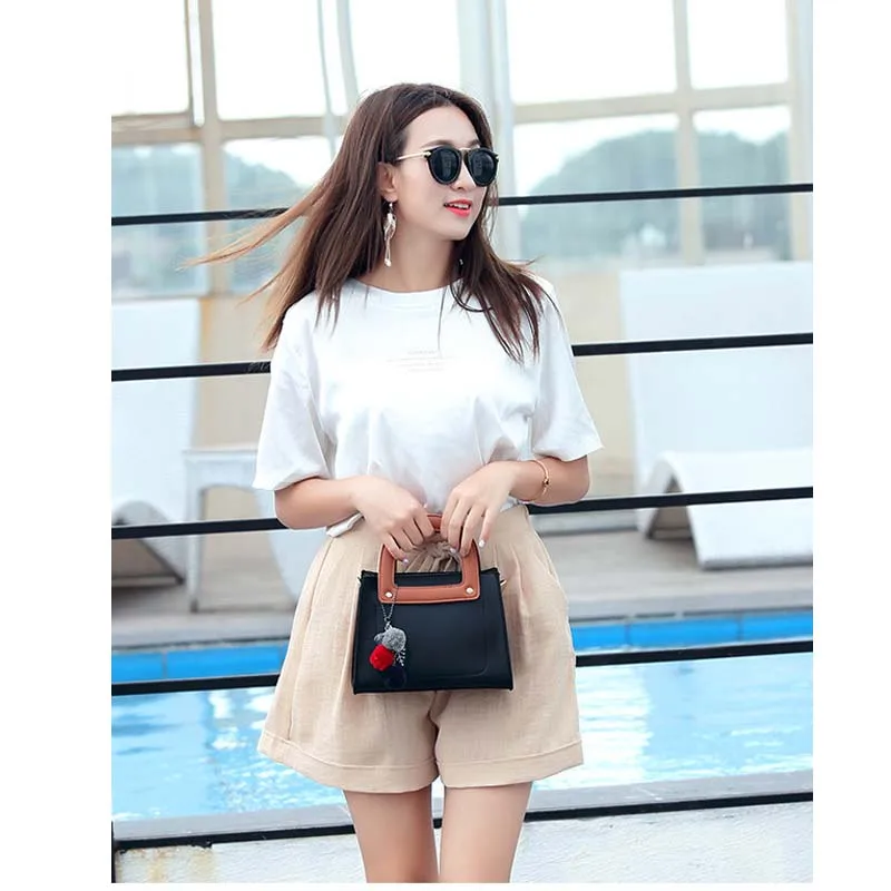 

2019 new fashion wave simple handbag casual ladies PU leather Messenger bag LQL105