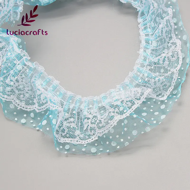 Lucia crafts 1y/лот 6 см кружевная лента для шитья вышитая одежда Свадебная вечеринка DIY