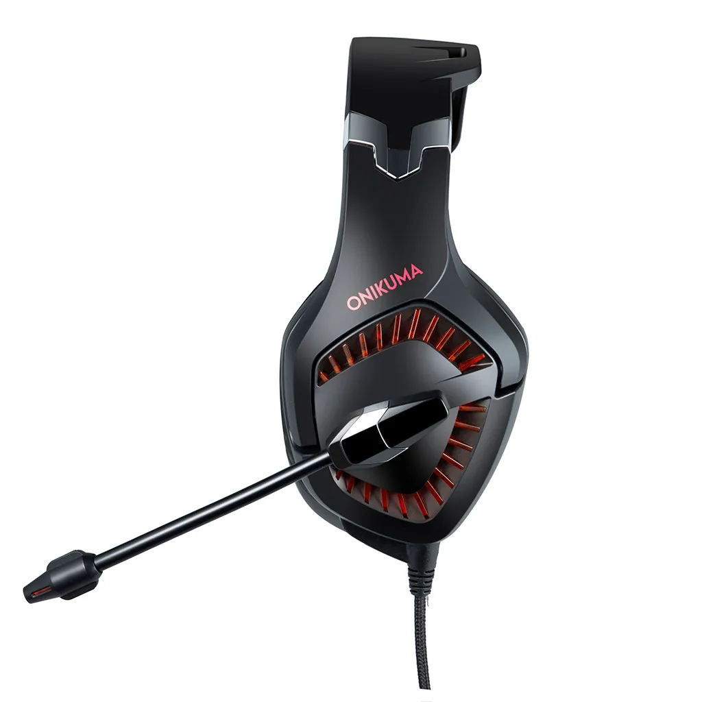 Onikuma K1 Pro PS4 игровая гарнитура бас Игровые наушники шлем для ПК мобильного
