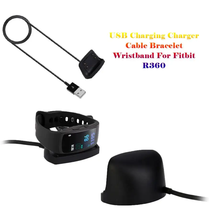 USB кабель для зарядки и браслета черный браслет часов Fit2 R360 Z1113 ROPSHIP| |