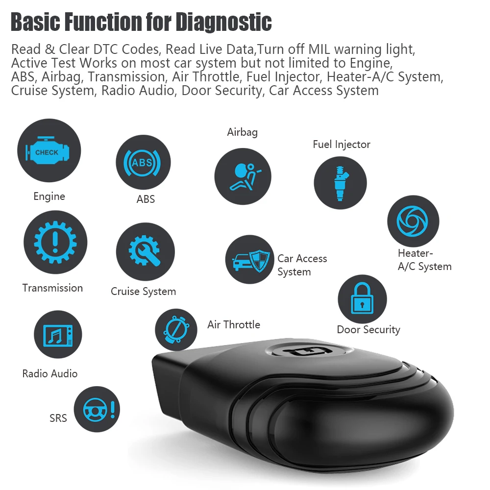 Vpecker PU-600 OBD2 диагностический инструмент Bluetooth Полный Системы диагностики для BMW