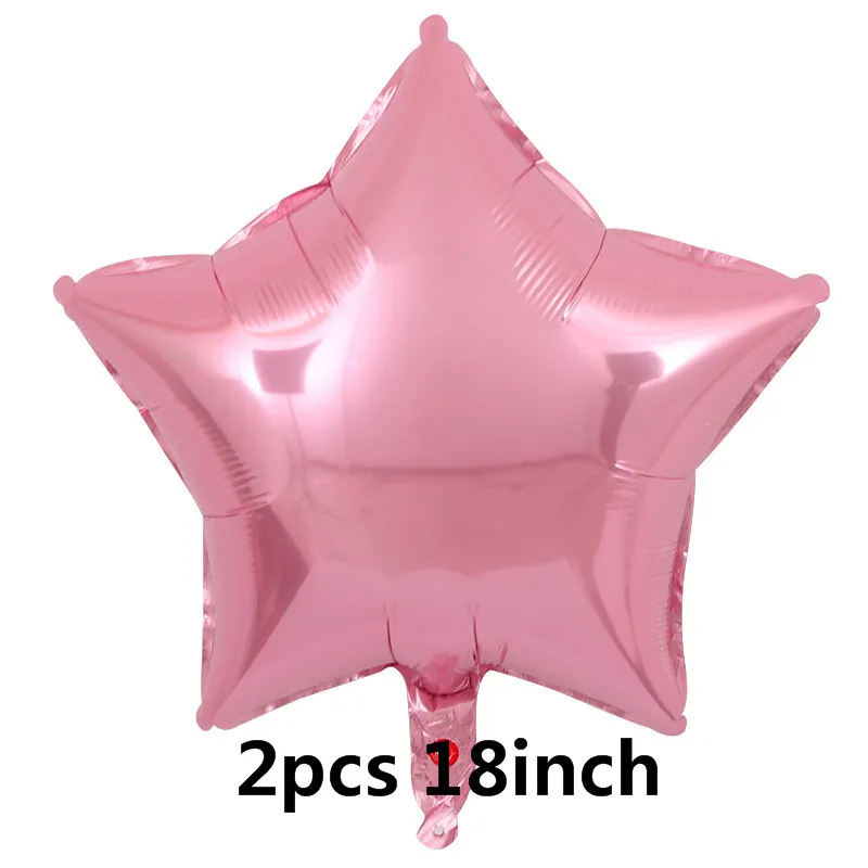 2pcs GIHOO 1 комплект, воздушные шары на день рождения, голубые, розовые, с цифрами, фольгированные шары на 1, 2, 3, 4, 5, 6, 7, 8, 9 лет, украшения на день рождения, Детские шары - Цвет: 2pcs