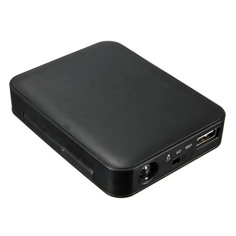 Универсальный портативный светодиодный фонарик 4x AA батарея USB внешний аккумулятор чехол Зарядное устройство Коробка зарядное устройство DIY комплект для смартфона