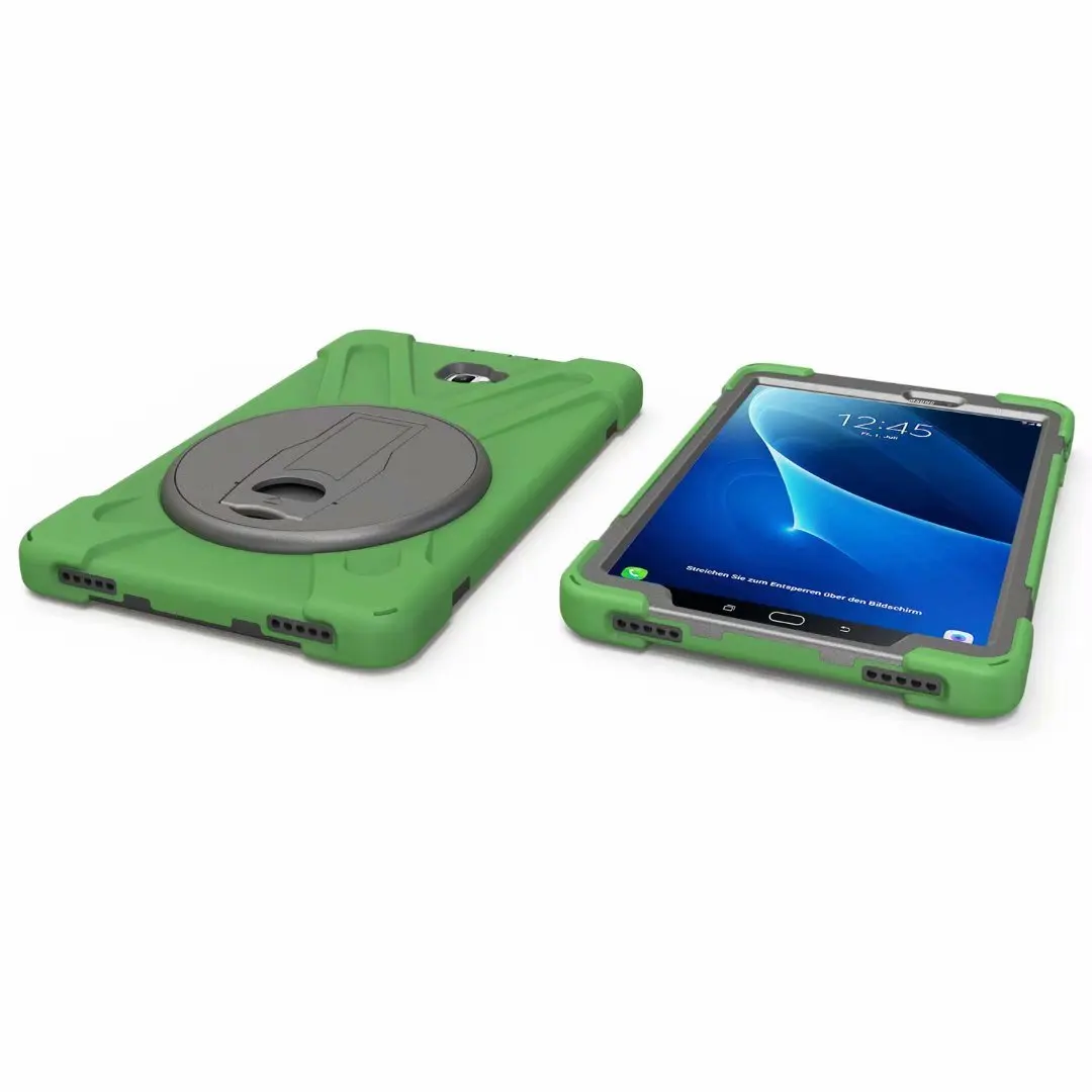 Для samsung Galaxy Tab A 10,1 T580 T585 SM-T580 SM-T585 безопасный противоударный сверхпрочный силиконовый+ PC чехол-подставка