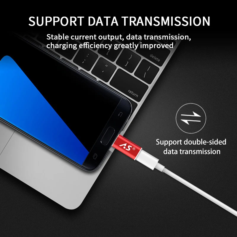 A.S Магнитный Кабель с разъемом USB типа C мобильный телефон адаптер для Android