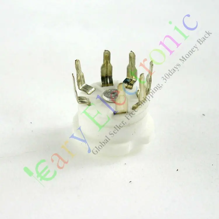Опт и розница 4 шт Мини 7pin PCB керамический гнезда вакуумных трубок клапанная база