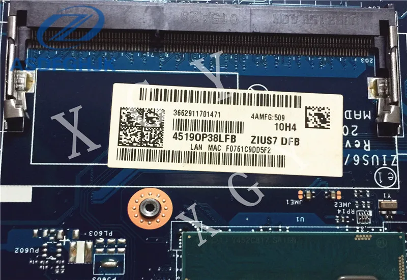 Материнская плата для ноутбука lenovo Ideapad S410 материнская FRU:90003327 ZIUS6 S7 LA-A321P DDR3L SR1EN