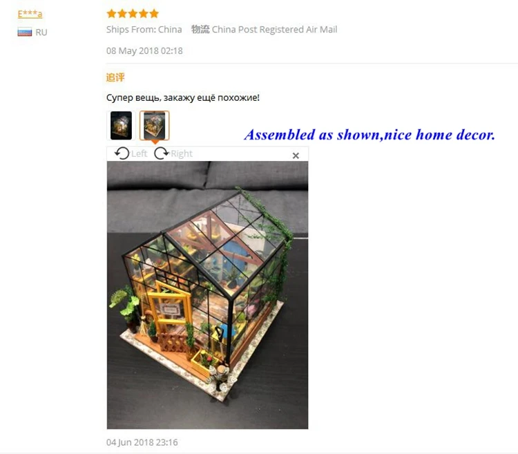 Миниатюрный Кукольный домик Robud DIY кукольный домик с кукольным домиком, светильник, подарок для взрослых, игрушки для детей, цветочный домик Кэти