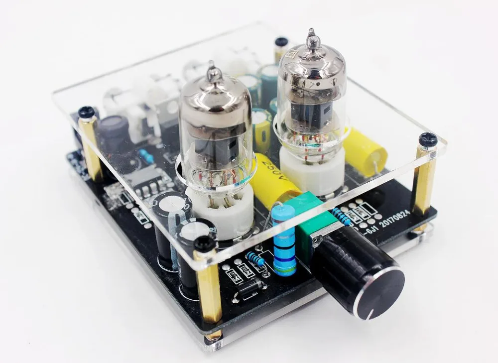 DC 12V 6j1 ламповый усилитель преампер bile buffer MINI HIFI стерео регулятор громкости