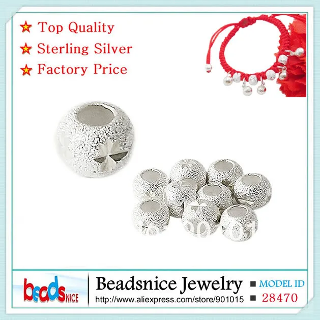 

Beadsnice ID28470 top quality 925 silver beads wholesale diy jewelry accessories for elegant design bracelet making