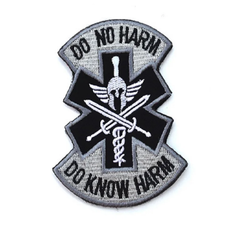 10 шт./лот 3D вышивка заплатки петля и крючок Военно-медицинский повязка Я - полевой медицинский солдат.