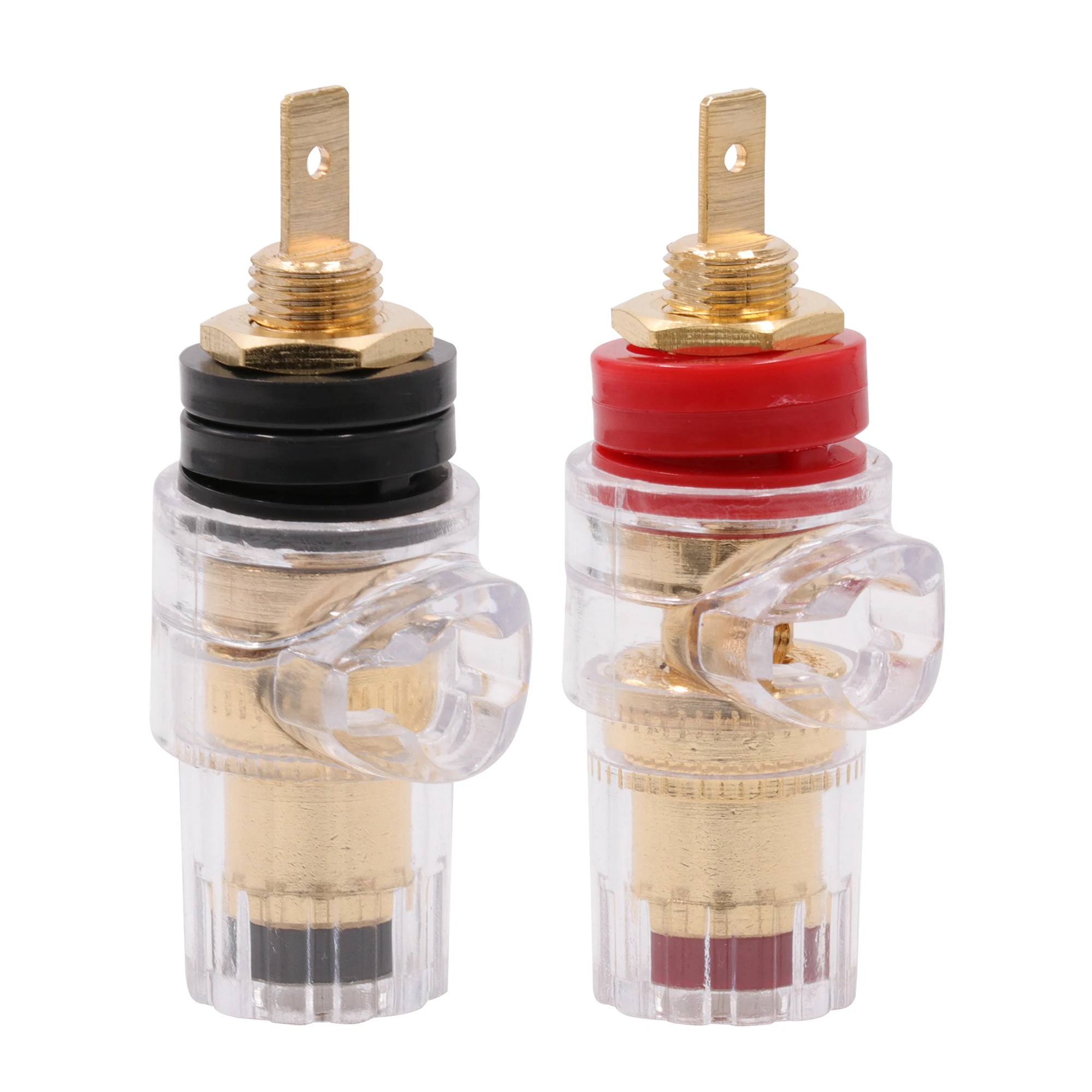 5 полосный усилитель для колонок позолоченная никелированная латунь разъем типа