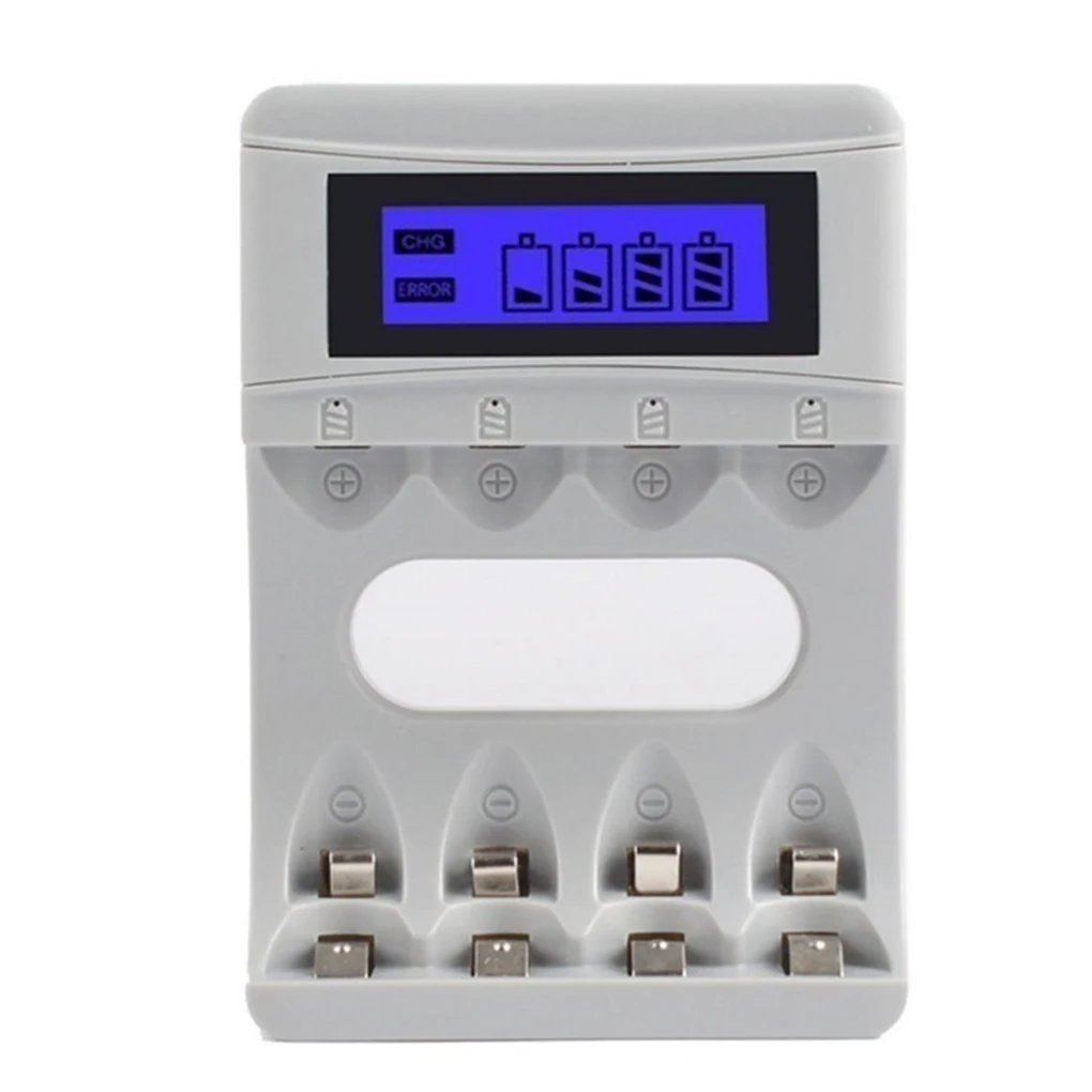 USB 4 слота светодиодный дисплей зарядное устройство AA/AAA Универсальный