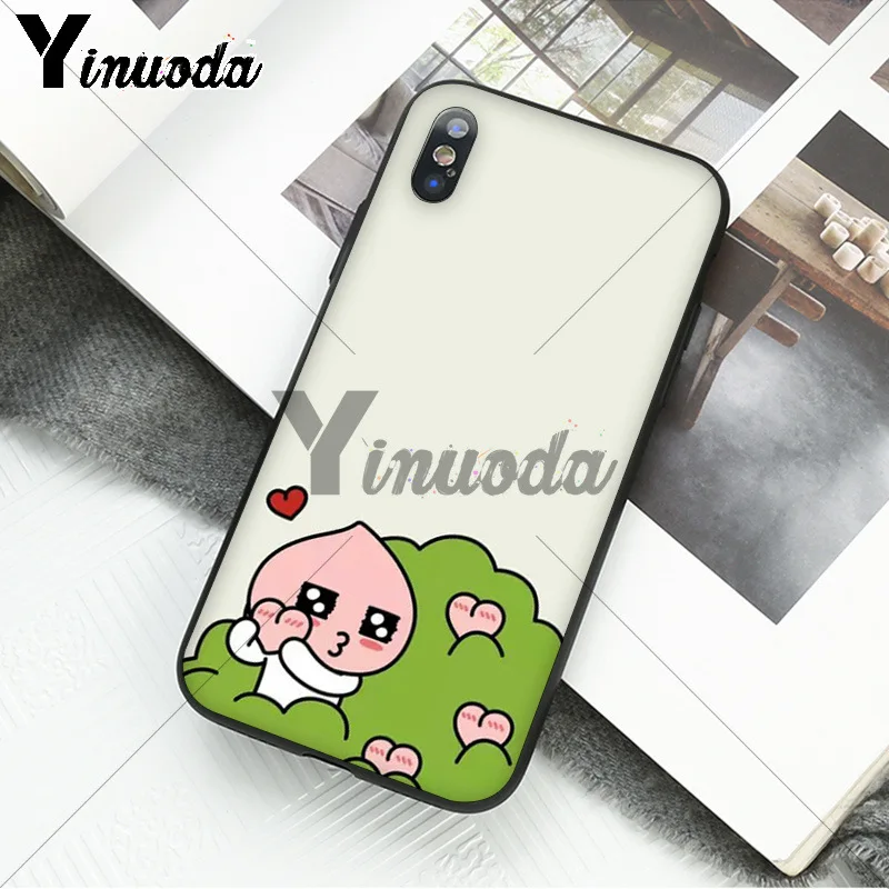 Yinuoda Корейский мультфильм Забавный друг какао чехол для телефона для iPhone 8 7 6 6S Plus X XS MAX 5 5S SE XR 11 11pro 11promax