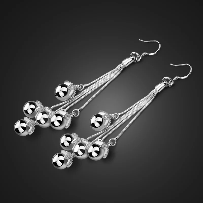 Женские модели оригинальные серьги с подвеской из серебра 925 пробы женские |