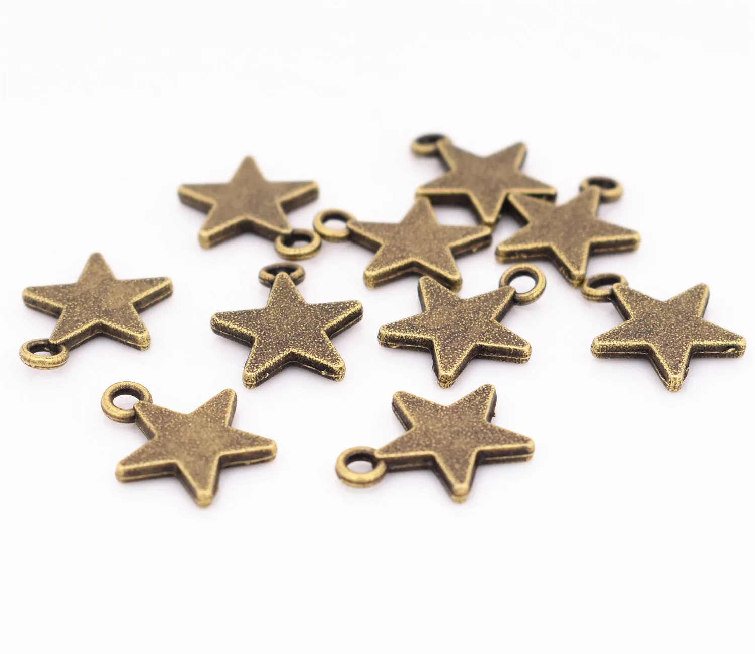 18*14mm 20pcs/lot Antique Bronze Plated Star Charm Pendants For Making DIY Handmade Jewelry | Charms