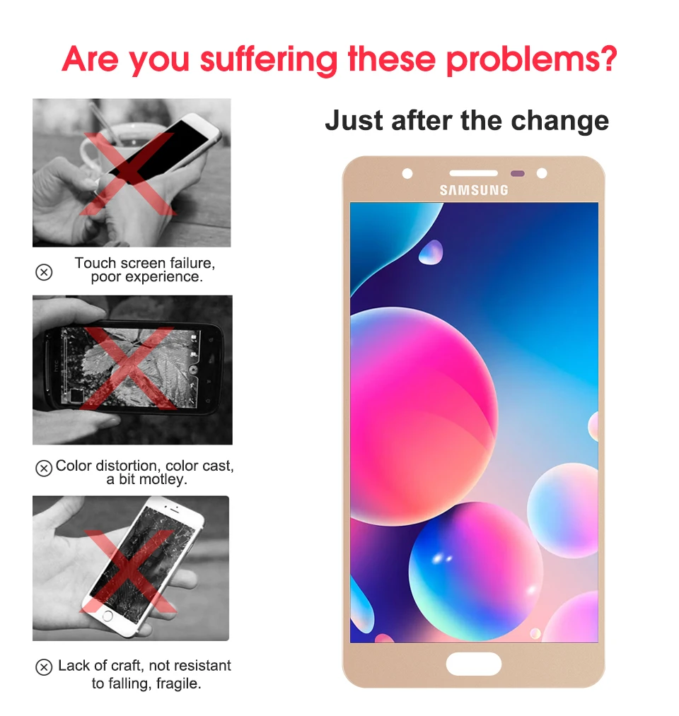 1920X1080 5,7 дюймов Super AMOLED для samsung J7 MAX G615 G615F ЖК-дисплей дигитайзер сенсорный экран Замена в сборе