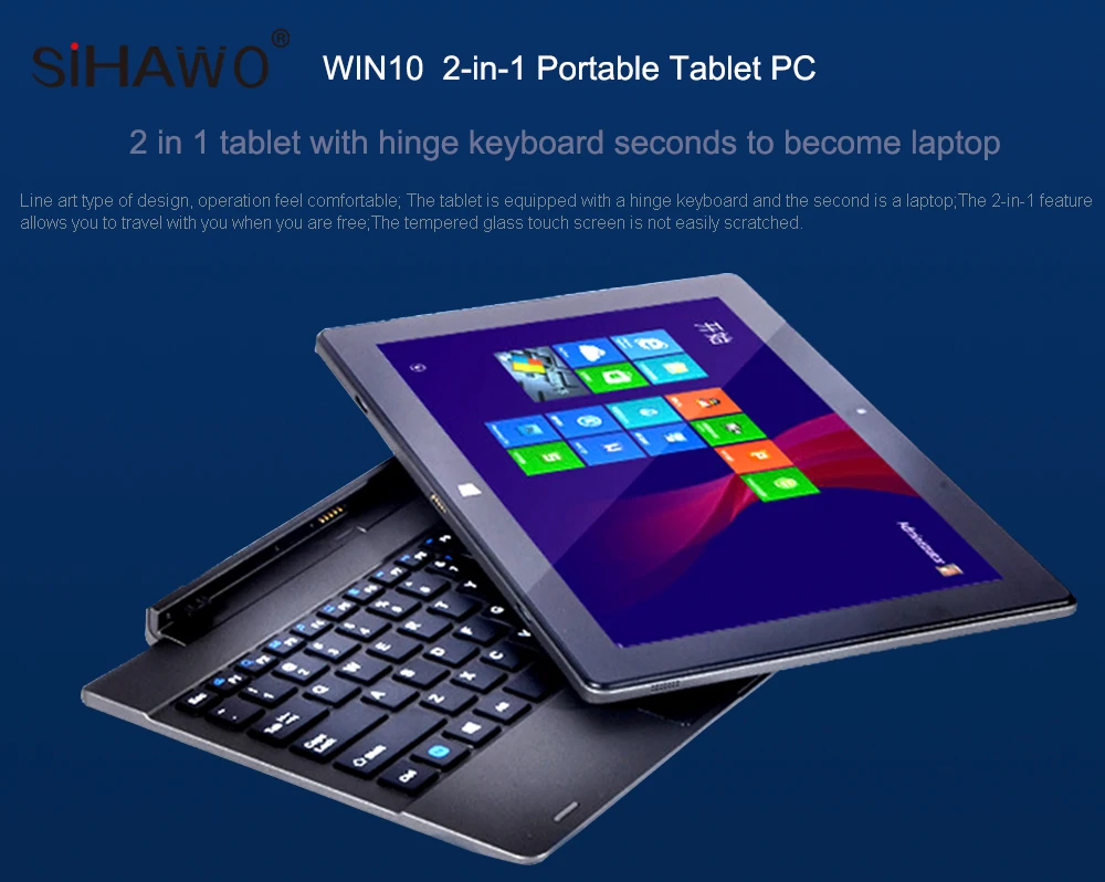 Планшетный ПК Baytrail-T Z3735F четырехъядерный Windows 10 планшет 10,1 дюймов 1280*800 2 Гб ram 32 ГБ rom USB3.0 2 в 1 планшет с клавиатурой