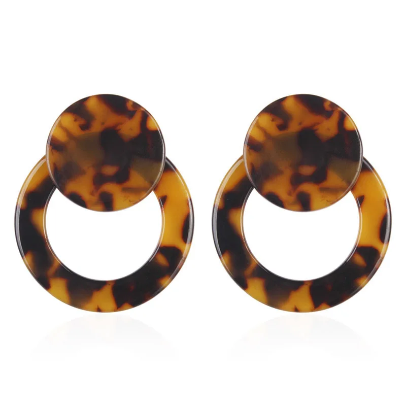 Новинка женские серьги подвески ZA с геометрическим рисунком массивные кольца