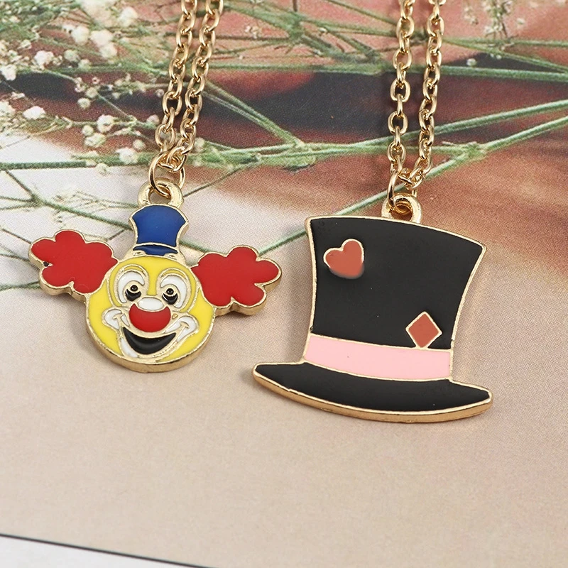 1 шт. Модный милый клоун волшебные шапки кулон чокер ожерелье горячая девушка