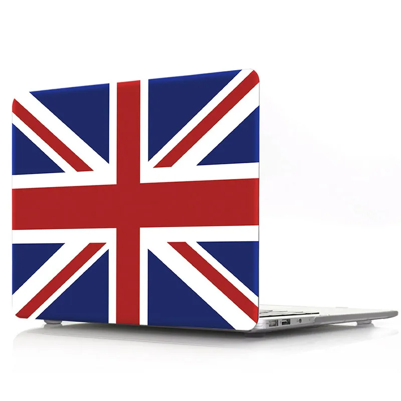 Жесткий Чехол для ноутбука Macbook Air 11 13 Pro 15 дюймов с национальным флагом матовый