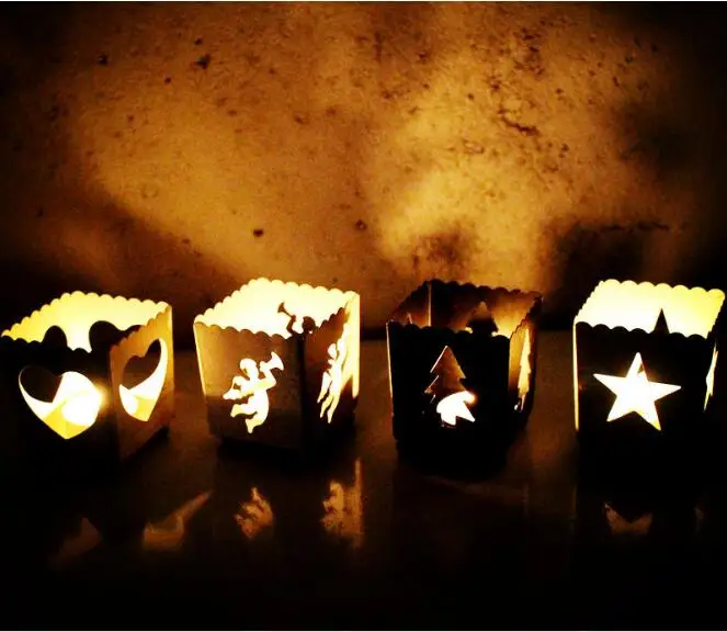 Iron Craft Creative Ornament Tealight Candlestick Christmas Tree Elk Snowflake Candle Holder Mk 012
