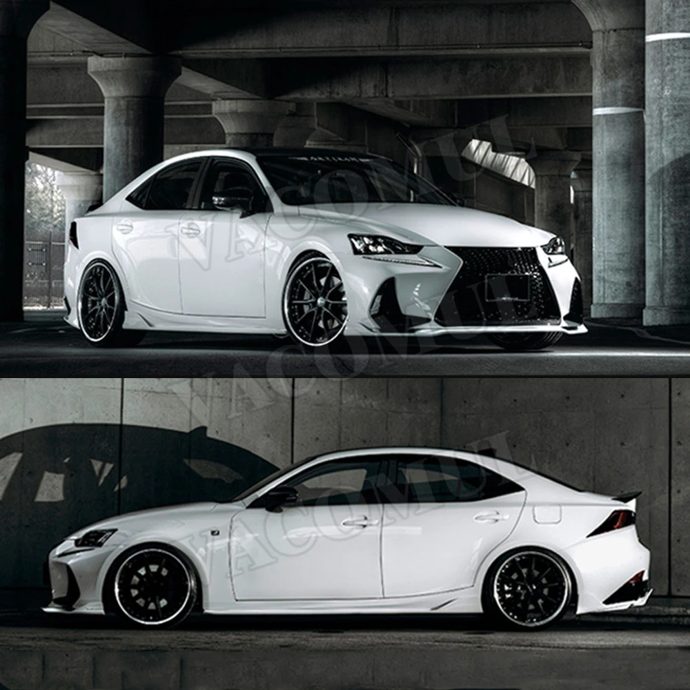 FRP из углеродного волокна черный Задний бампер Защитная крышка для LEXUS IS300 IS350 IS F Sport Sedan 4 двери 17-18