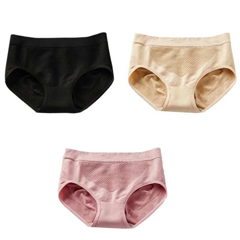 3 шт./компл. женские сексуальные трусики с сотовым дизайном поднимающие бедра