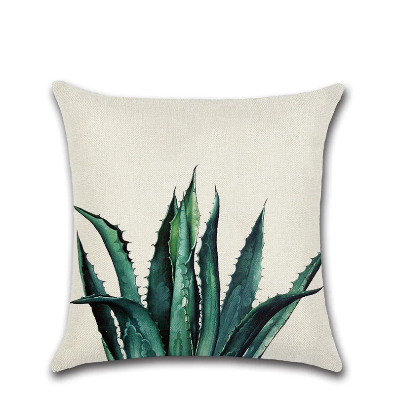 Тропические растения Листья декоративные подушки для диван белье Чехлы