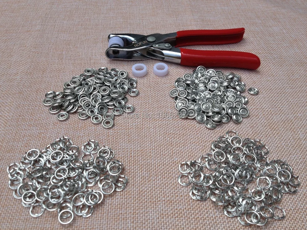 Металлические медные зубчатые кнопки 9 5 мм серебристого цвета 100 комплектов