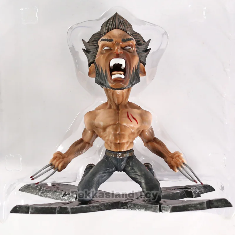 Аниме X-men Росомаха статуя Anger Face X men James Howlett комедия ПВХ Коллекция моделей Игрушек подарок