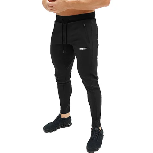 black Aimpact спортивная спортивные брюки для мужчин Бодибилдинг тренировки фитнес Training Jogger Спортивные штаны Мужской бег спортивный костюм мотобрюки AM5201 - Цвет: black