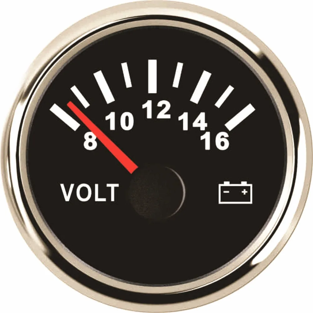 1 шт. вольтметр-указатель 52 мм 8-16 В постоянного тока | Автомобили и мотоциклы