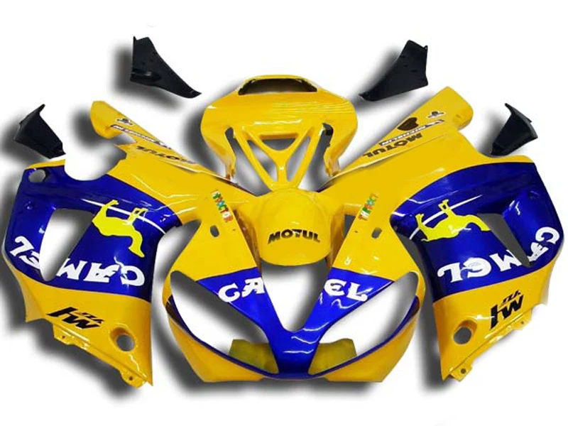 Обтекатель кузова мотоцикла для YAMAHA YZFR1 00 01 YZF R1 YZF1000 2000 2001 ABS желтый синий