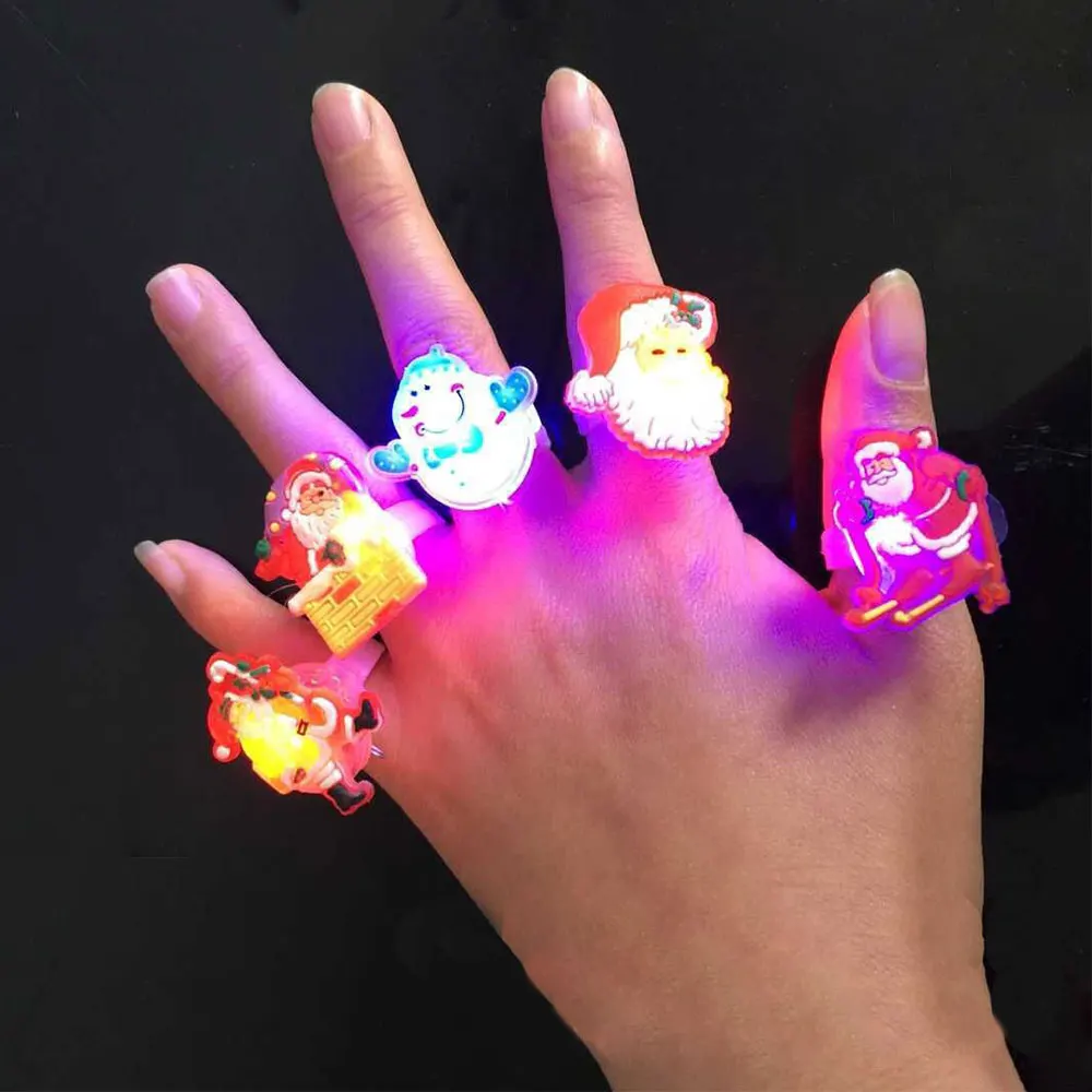 Детские игрушки светящиеся кольца Мультяшные светодиодные огни для детей дети