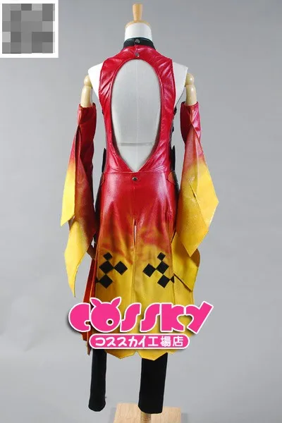 GC Guilty Crown Yuzuriha Inori женские Комбинезоны для косплея с золотой рыбкой