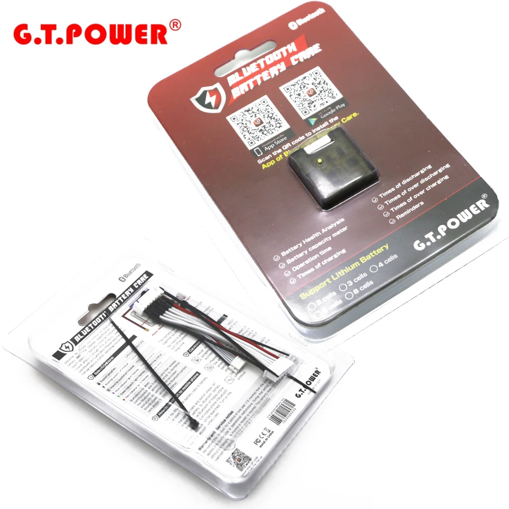 Аккумуляторная батарея GT power с Bluetooth 1 шт. для радиоуправляемого Lipo Lihv Lilon|Детали и