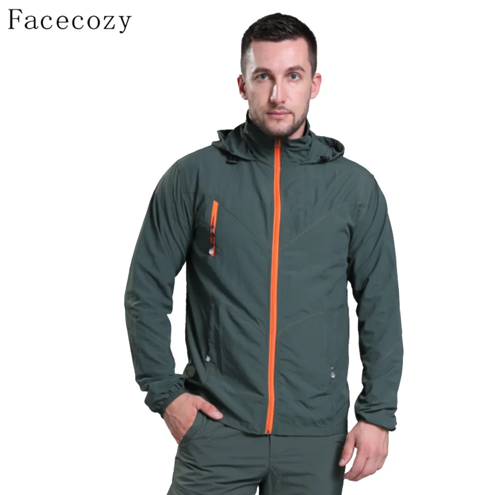 Facecozy мужская летняя куртка для кемпинга быстросохнущая дышащая одежда рыбалки