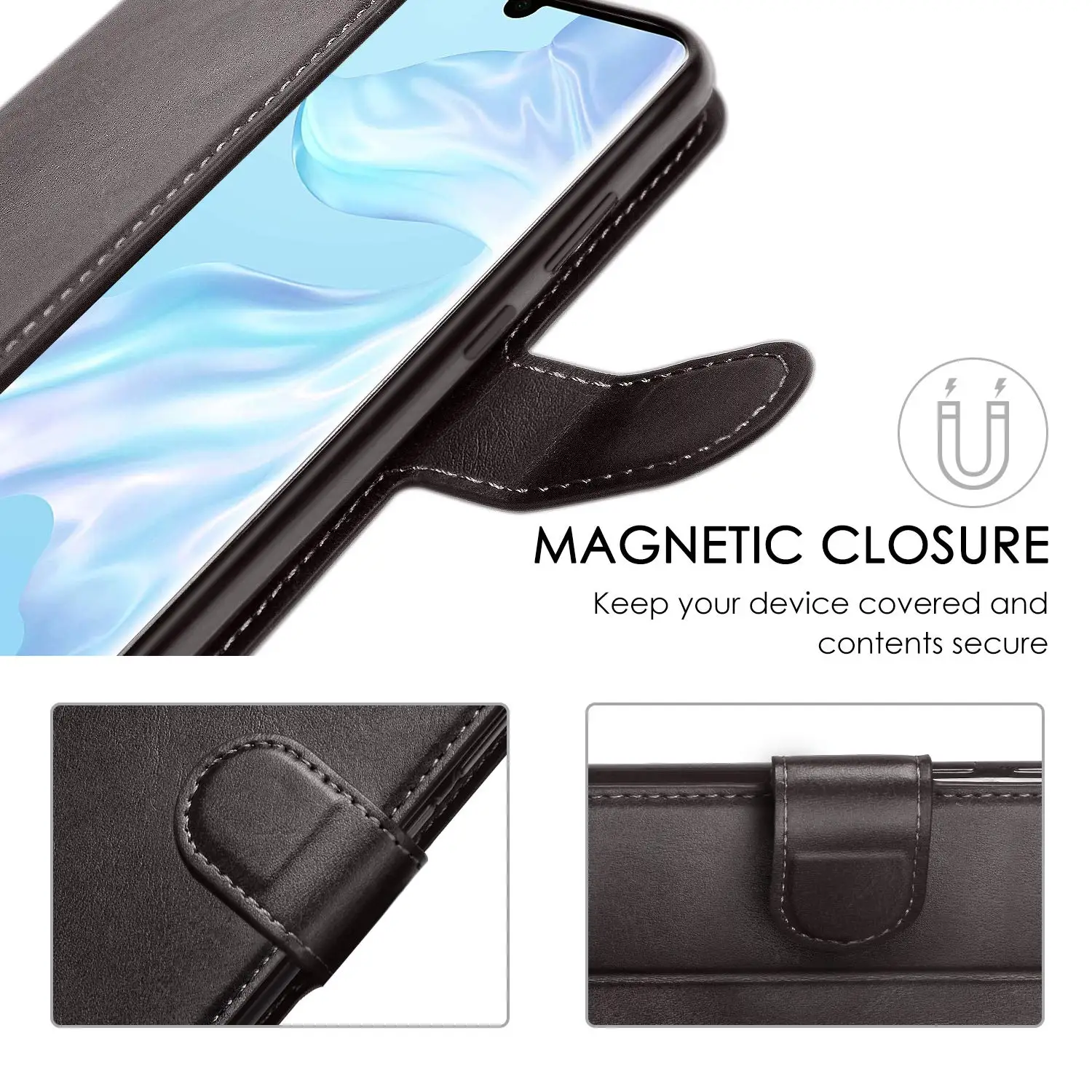 Для huawei P30 Pro Коврики 20 бумажник чехол кожаный для Карты Чехол-бумажник со функция