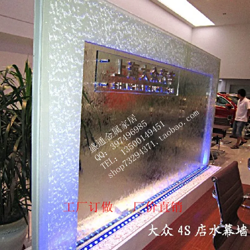 Индивидуальные Шанхай Фольксваген 4S магазин стеклянная вода занавес стены/воды