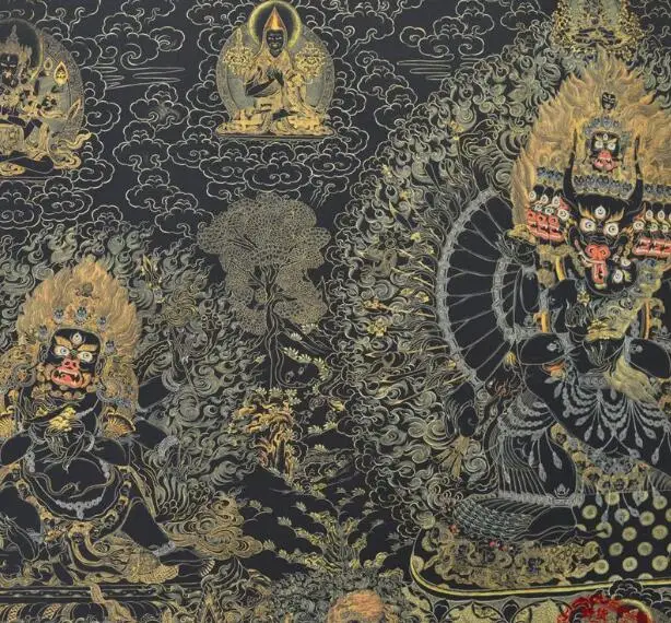 Коллекция картин и персонажей Tangka буддистские украшения картины 90x52 см Santou Diamond в