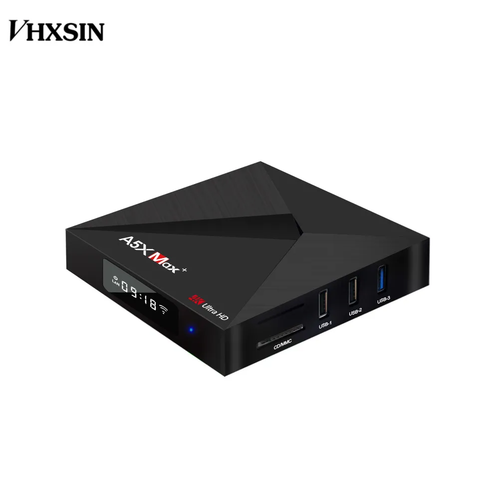 VHXSIN A5X MAX PLUS 5PCS/LOT Smart Android 9.0 TV Box 17.3 RK3328 Quad Core 4GB RAM 32G ROM | Электроника