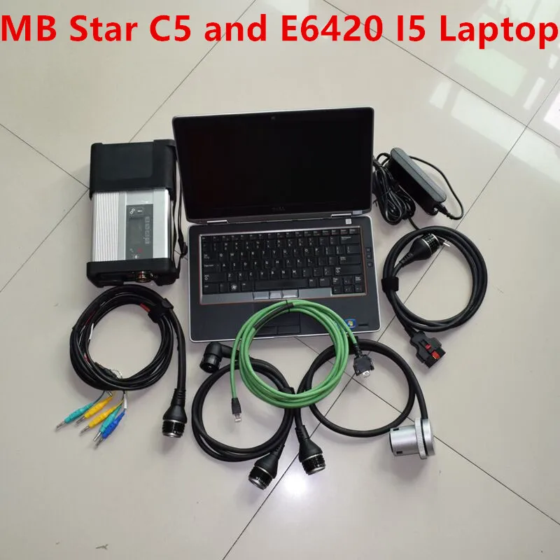 Диагностический ноутбук с полным чипом MB Star C5 E6420 новейший диагностический V2020.12