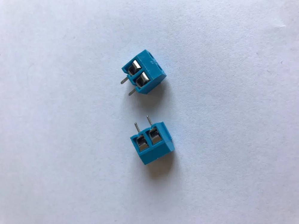 50 X Φ 5 08 мм Соединительная клемма винтовой клеммный соединитель 2 Pin|screw terminal