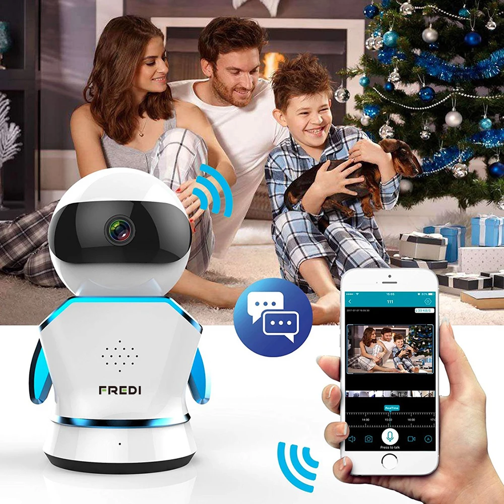 FREDI 1080P IP камера WiFi P2P ИК Ночное Видение детский монитор беспроводная домашняя
