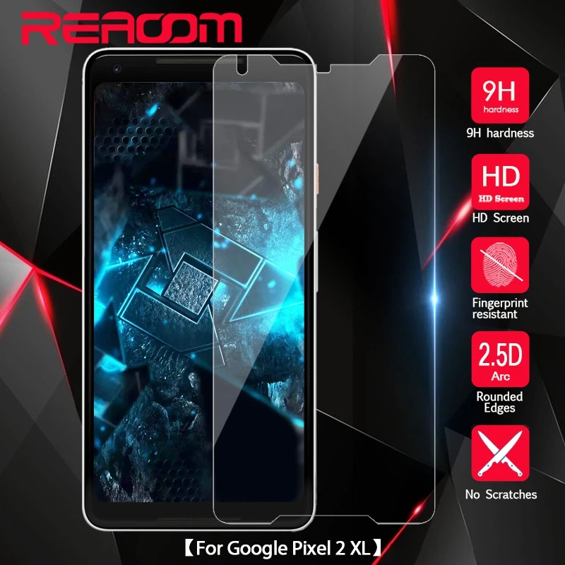 REAOOM 2.5D Защитная стеклянная пленка для Google Pixel 2 XL защита экрана с изогнутыми