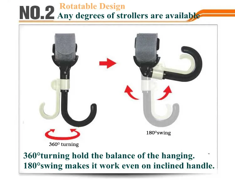 2 шт. высокое качество Детские коляски Крюк Держатель двойные вращаться на крючок
