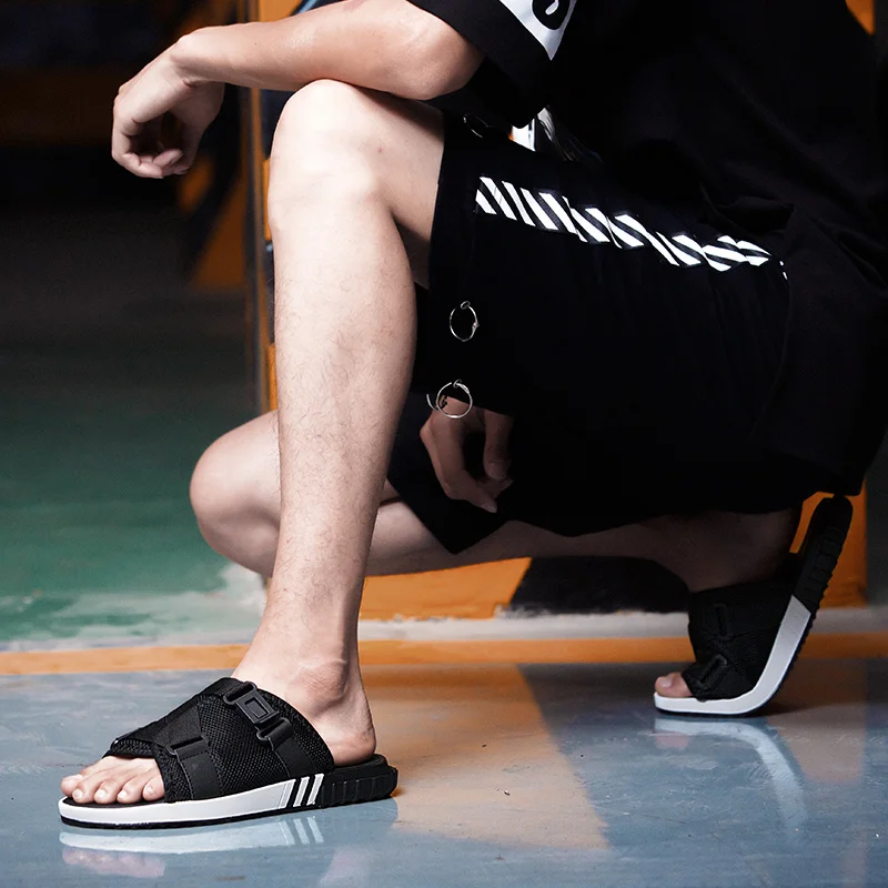 2019 Популярные летние крутые мужские сандалии трендовые дышащие повседневные