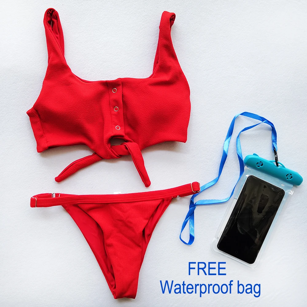 Женский купальник бикини Imayio однотонный с подкладкой бразильский розочками 2019| |